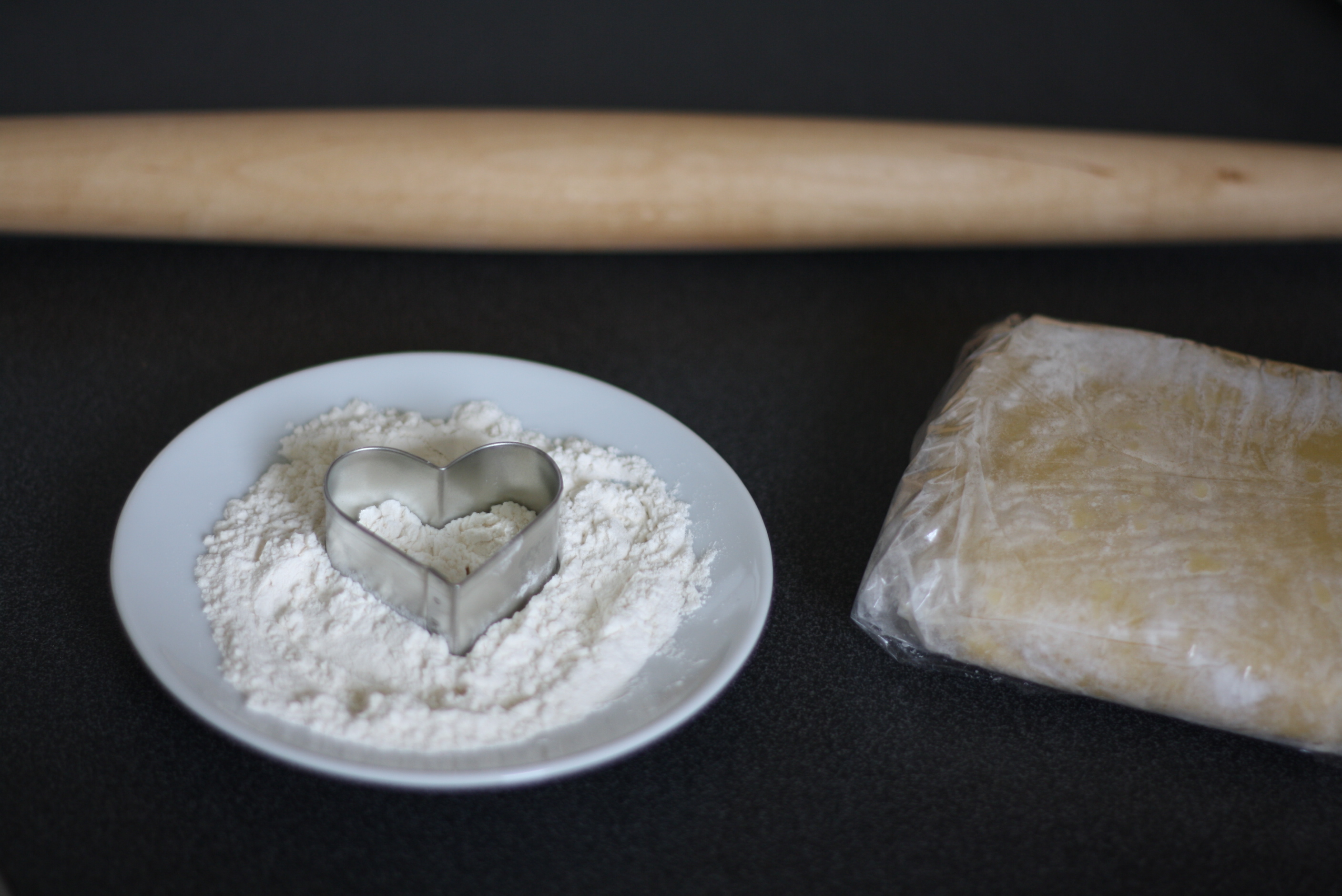 heart cookie set-up