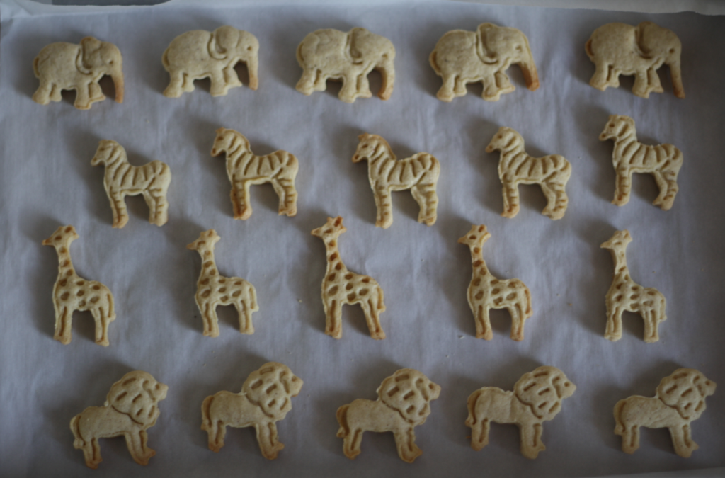 homemade pink and white animal crackers 4
